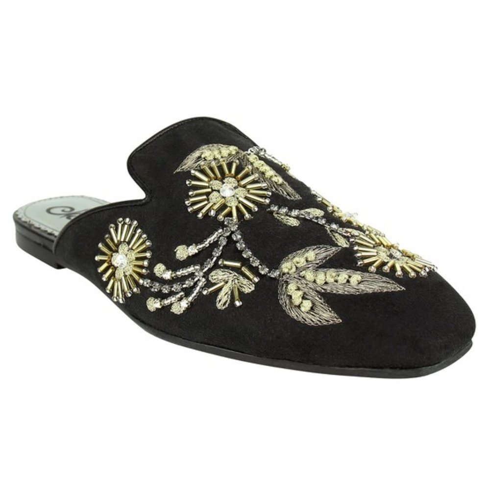 Sale 🎀 Gold Leaf Floral Flats